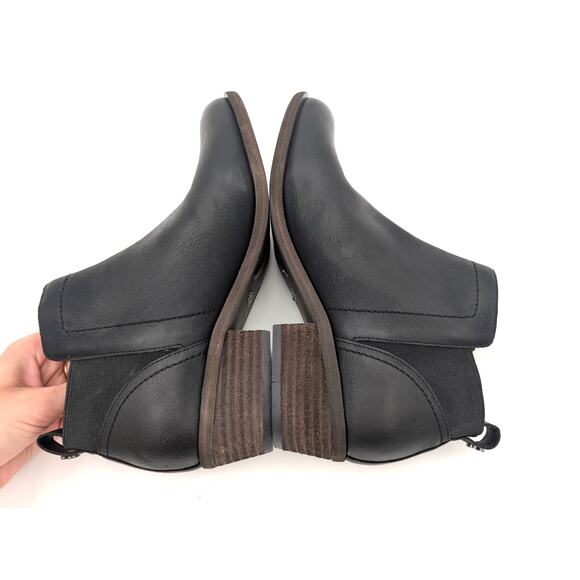 Lucky Brand Badene Ankle Boots Women's Faux Leather Black Size US7M EU37.5 - Picture 6 of 13